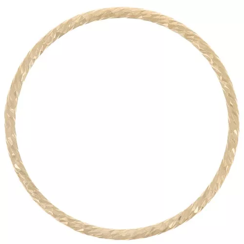 Anneau fermé diamanté 21 mm - Gold filled (or laminé) x1