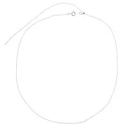 Tour de cou réglable maille Forçat 1.1 mm - Argent 925 x55cm