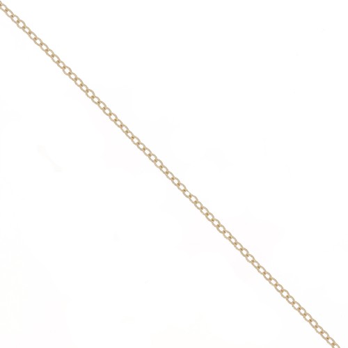 Chaîne maille Forçat striée 1.75 mm - Gold filled (or laminé) x50cm