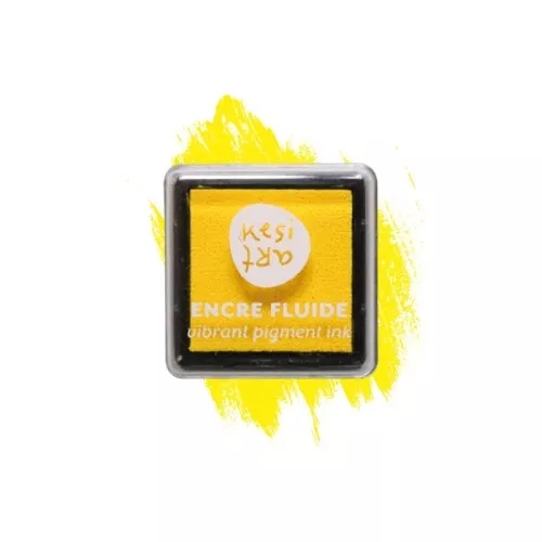Encreur pour tampon - Encre fluide à pigment - Kesi Art - Lemon x1