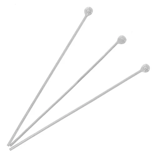 Clous tête boule 30x0.40 mm en Argent 925 x10