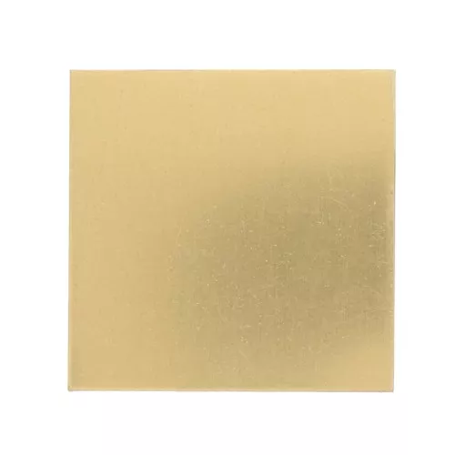 Plaque de laiton 50x50 mm - épaisseur 1 mm - Laiton x1