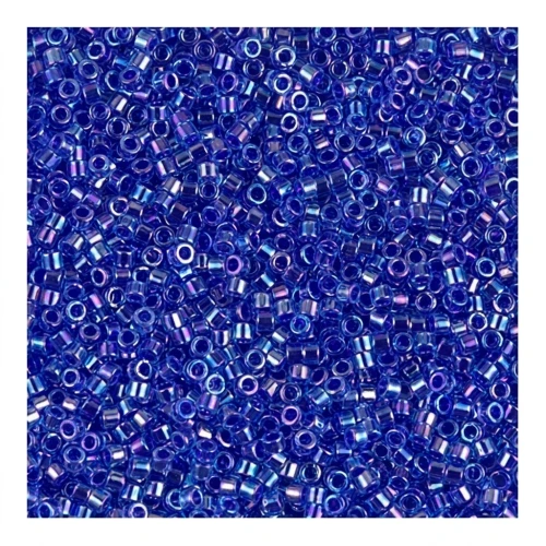 Miyuki Delica 11/0 DB0063 - Cobalt Lined Sapphire AB x8g