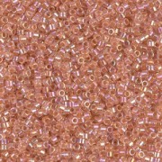 Miyuki Delica 11/0 DB0054 - Dark Peach Lined Crystal AB x8g|raw }}