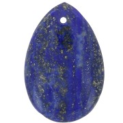 Pendentif poire 30x20 mm en pierre gemme - Lapis lazuli x1