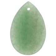Pendentif poire 30x20 mm en pierre gemme - Aventurine x1