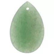 Pendentif poire 30x20 mm en pierre gemme - Aventurine x1