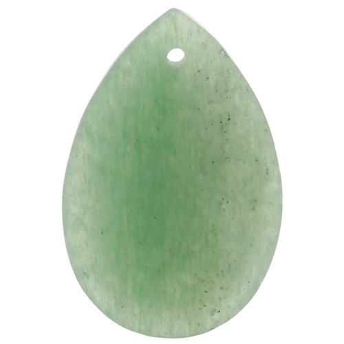Pendentif poire 30x20 mm en pierre gemme - Aventurine x1
