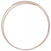 Fil laiton rond souple 2 mm - Cu 85% - pour création de bijoux - Laiton brut x1m