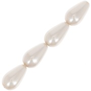 Perles nacrées Preciosa - Pearshape Pearl 10x6 mm - Creamrose x10|raw }}