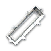 Serti griffe pour cabochon PureCrystal Princess Baguette 24x8 mm argenté