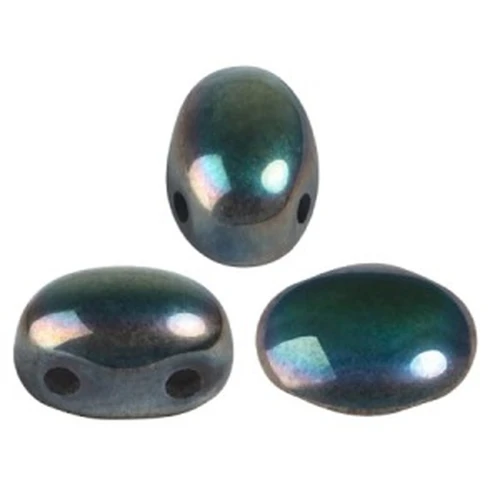 Perles en verre Samos® par Puca® 7x5 mm - Full Celsian x10g