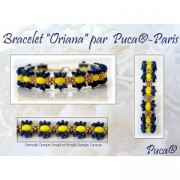 Perles en verre Samos® par Puca® 7x5 mm - Crystal Mat x10g