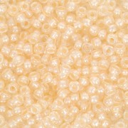 Perles rocailles Preciosa  11/0 2 mm - Pearl Pastel Lining - Apricot Sfinx x20g