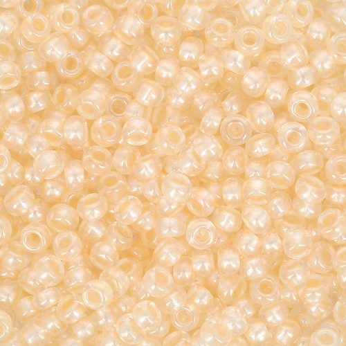 Perles rocailles Preciosa  11/0 2 mm - Pearl Pastel Lining - Apricot Sfinx x20g