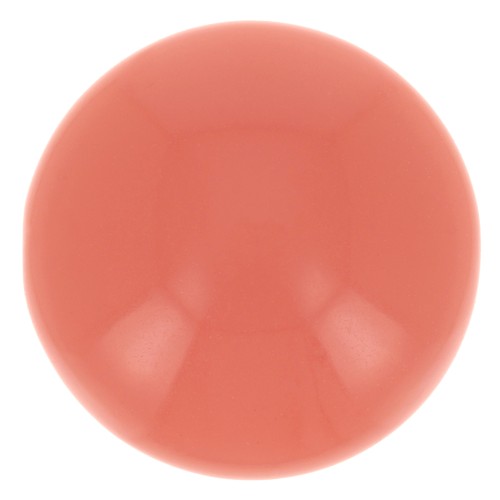 Cabochon rond 14 mm en résine opaque - Rose corail x1