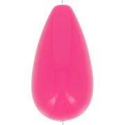 Perle poire en résine 26x14 mm - Rose fuchsia x1|raw }}