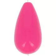 Perle poire en résine 26x14 mm - Rose fuchsia x1