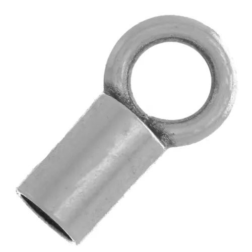 Embouts pour cordon 1.5 mm - Placage argent fin vieilli x10