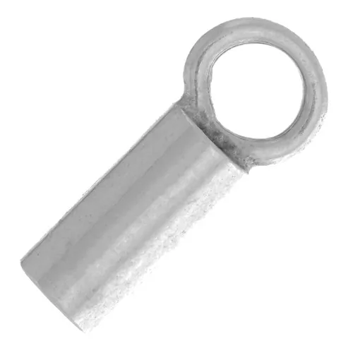 Embouts pour cordon 1 mm - Placage argent fin vieilli x10