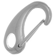 Fermoir mousqueton 21 mm - Rhodié x1|raw }}