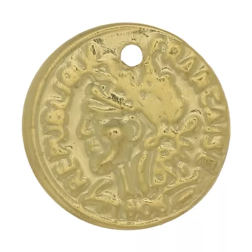 Sequins pièce de monnaie République Française 10 mm - Doré x15