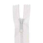 Fermeture à glissière injectée non-séparable 60 cm - Blanc x1|raw }}