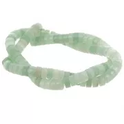 Perles Heishi rondelles en pierre gemme 6x3 mm - Aventurine x38cm