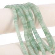 Perles Heishi rondelles en pierre gemme 6x3 mm - Aventurine x38cm