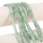 Perles Heishi rondelles en pierre gemme 6x3 mm - Aventurine x38cm