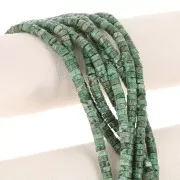 Perles Heishi rondelle pierre gemme teintée 6x3mm Turquoise africaine Jaspe x38cm