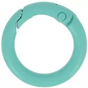 Fermoir rond mousqueton 25 mm - Mint x1