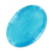 Cabochon pailleté 25x18 mm Turquoise x1