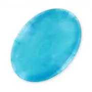 Cabochon pailleté 25x18 mm Turquoise x1