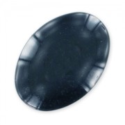Cabochon pailleté 25x18 mm Bleu Nuit x1