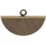 Embout pince demi-lune 18x11 mm - Bronze x1