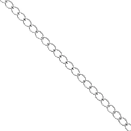 Chaîne maille Rombo 6x4 mm en Acier inoxydable x1m