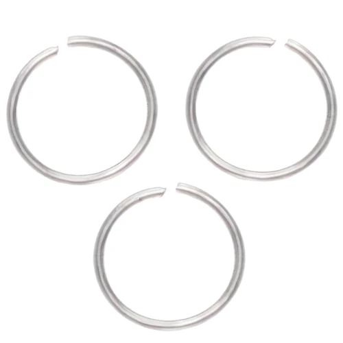 Anneaux ouverts  10x1 mm en Acier inox x25