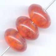 Rondelles 12 mm Orange x5
