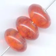 Rondelles 12 mm Orange x5