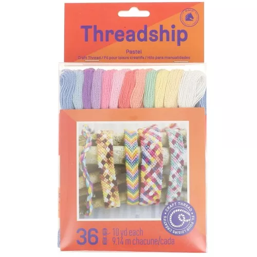DMC Pack 36 Échevettes Coton 6 Brins – Couleurs Primaires, 8 M Chacune – Idéal Broderie, Bracelets Brésilien