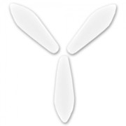 Dagues en verre 5x16 mm Opaque White x50|raw }}