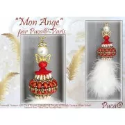 Perles en verre Piros® par Puca® 2x5 mm - Opaque White New Picasso x10g