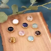 Perle ronde facettée 9 mm en pierre gemme - Argent 925 - Amethyste x1