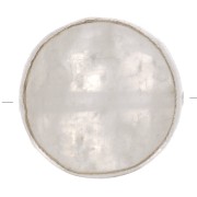 Perle ronde facettée 9 mm en pierre gemme - Argent 925 - Pierre de lune x1