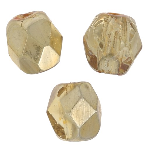 Facettes 4 mm - Crystal Gold Topaz x50