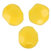 Facettes 3 mm - Opaque Yellow x50