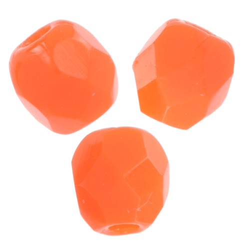 Facettes 3 mm - Opaque Orange x50