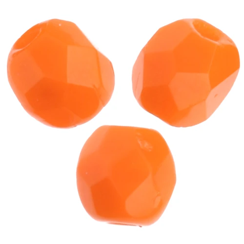 Facettes 3 mm - Opaque Orange x50