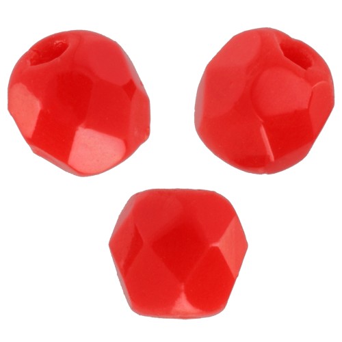 Facettes 3 mm - Opaque Light Red x50